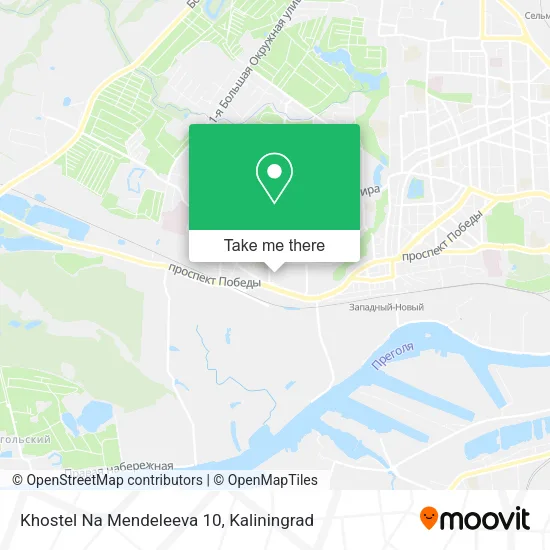 Khostel Na Mendeleeva 10 map