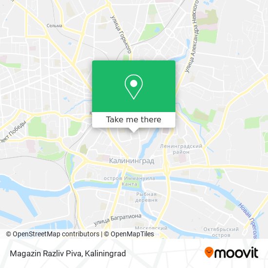 Magazin Razliv Piva map