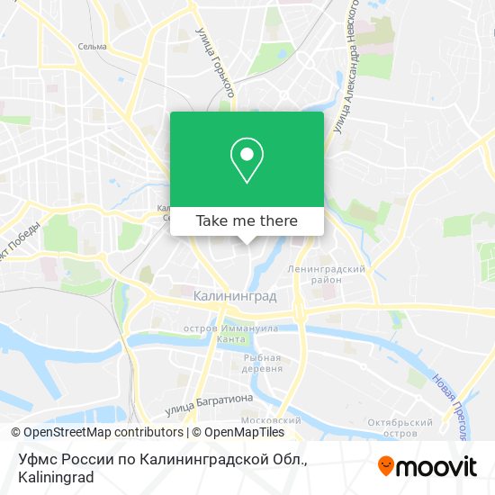 Уфмс России по Калининградской Обл. map