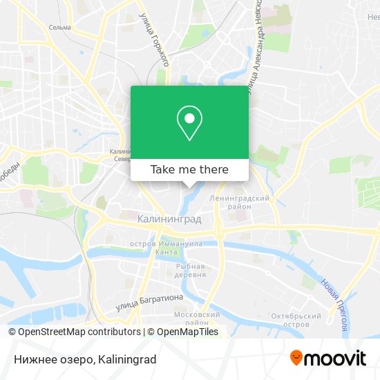 Нижнее озеро map