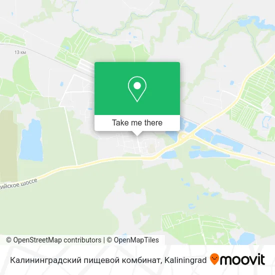 Калининградский пищевой комбинат map