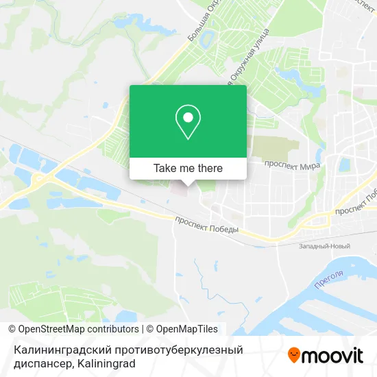 Калининградский противотуберкулезный диспансер map