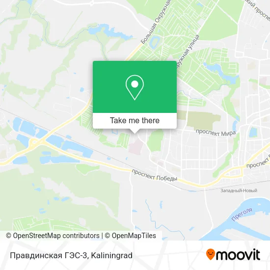 Правдинская ГЭС-3 map