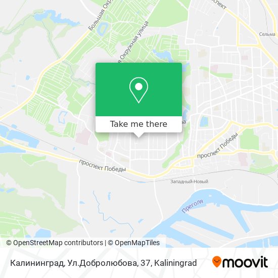 Калининград, Ул.Добролюбова, 37 map