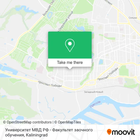 Университет МВД РФ - Факультет заочного обучения map