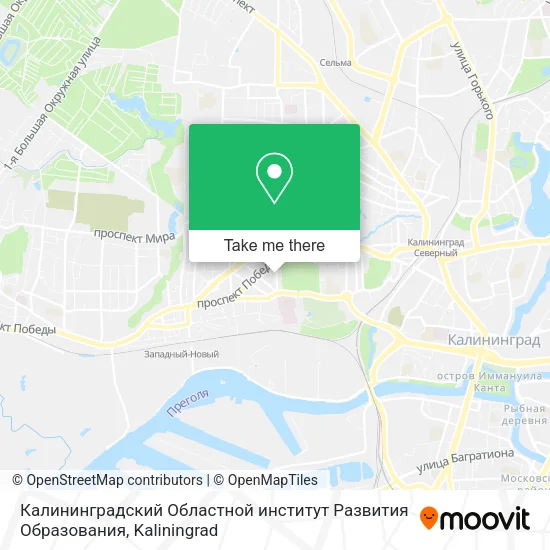 Калининградский Областной институт Развития Образования map