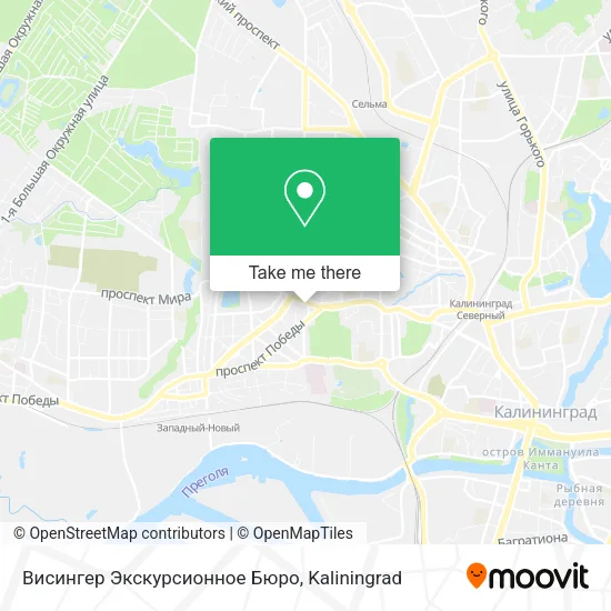 Висингер Экскурсионное Бюро map