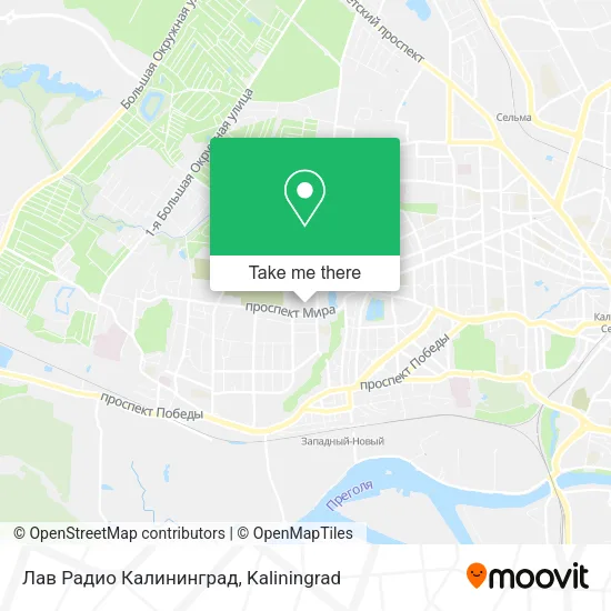Лав Радио Калининград map