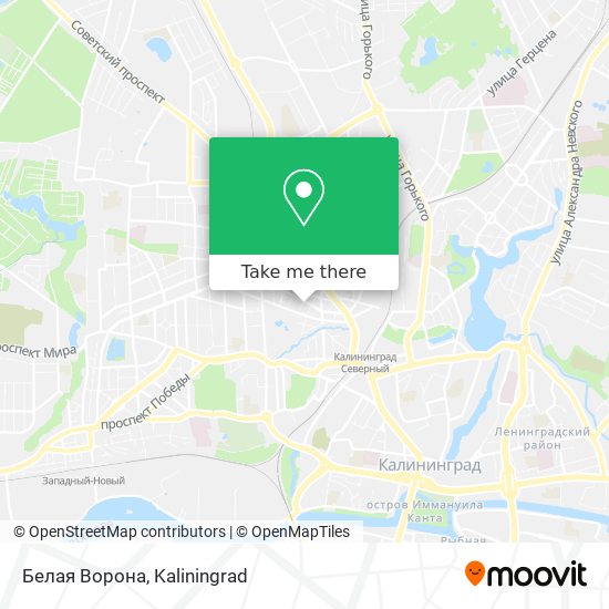 Белая Ворона map