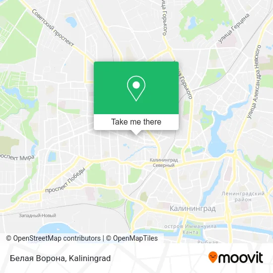Белая Ворона map