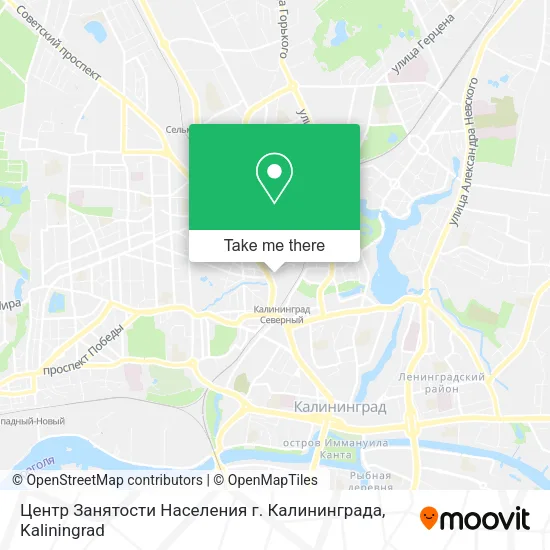 Центр Занятости Населения г. Калининграда map