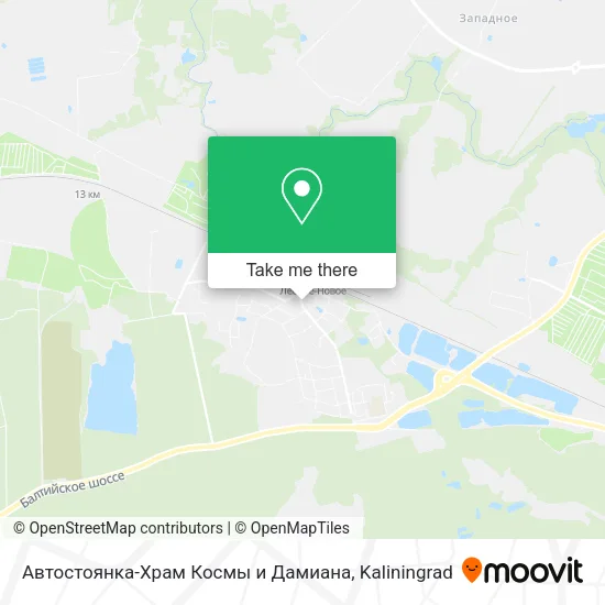Автостоянка-Храм Космы и Дамиана map