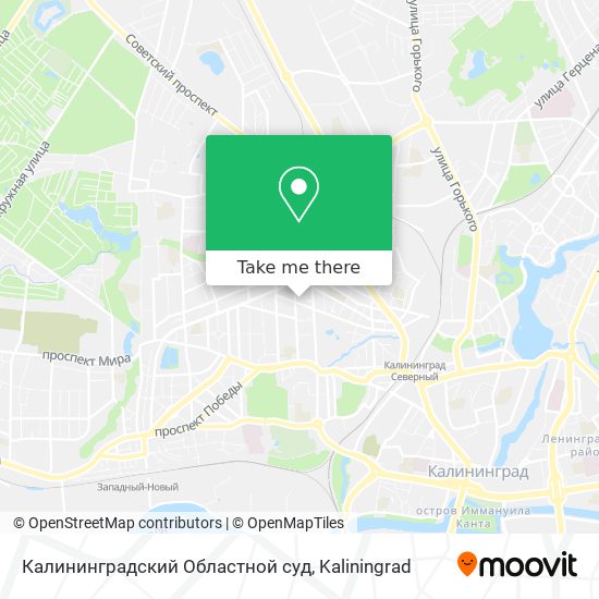 Калининградский Областной суд map