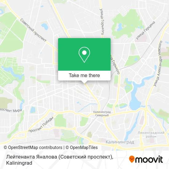 Лейтенанта Яналова (Советский проспект) map