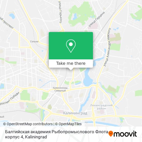 Балтийская академия Рыбопромыслового Флота корпус 4 map