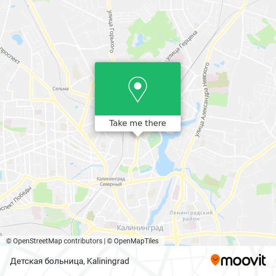 Детская больница map