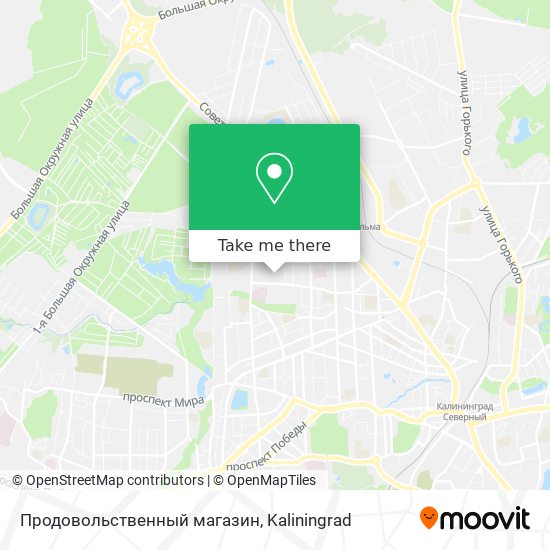 Продовольственный магазин map