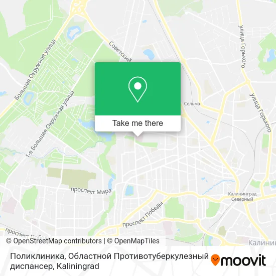 Поликлиника, Областной Противотуберкулезный диспансер map