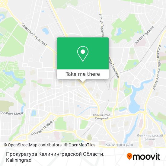 Прокуратура Калининградской Области map