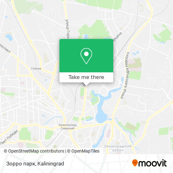 Зорро парк map
