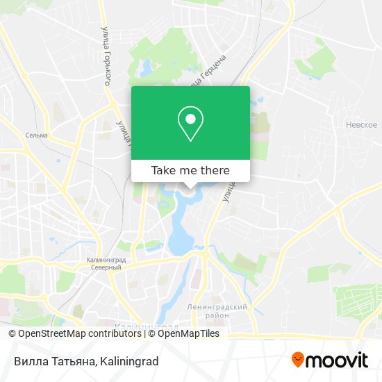 Вилла Татьяна map