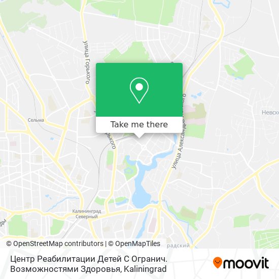 Центр Реабилитации Детей С Огранич. Возможностями Здоровья map