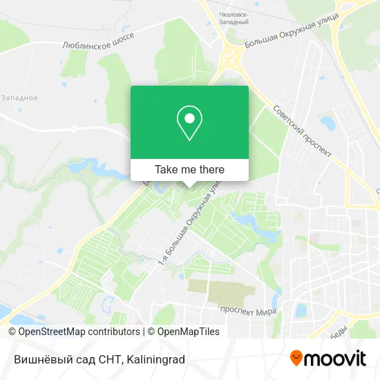 Вишнёвый сад СНТ map