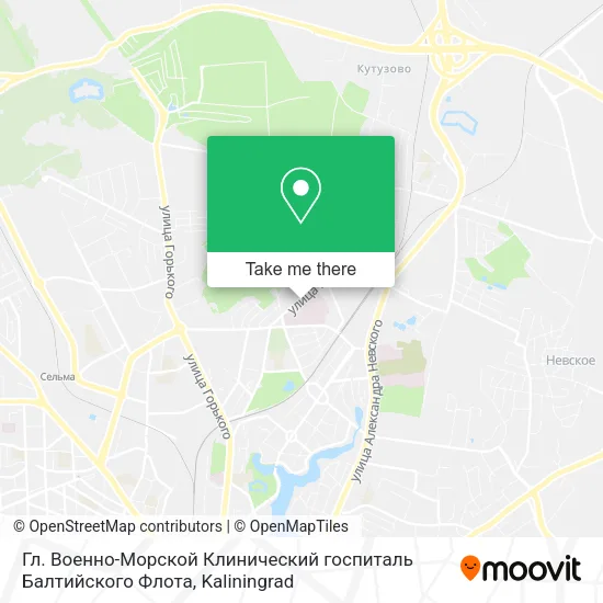 Гл. Военно-Морской Клинический госпиталь Балтийского Флота map