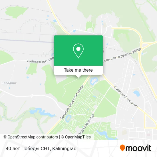 40 лет Победы СНТ map