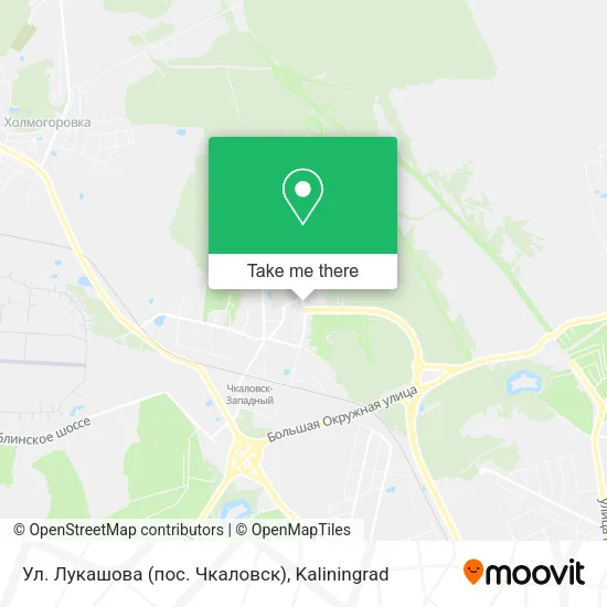 Ул. Лукашова (пос. Чкаловск) map