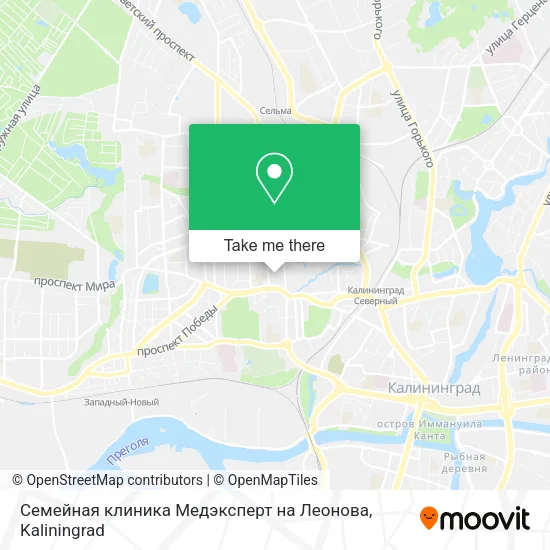 Семейная клиника Медэксперт на Леонова map