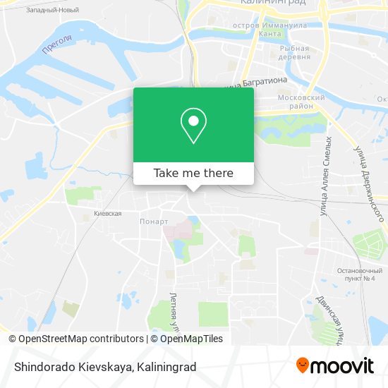 Shindorado Kievskaya map