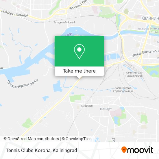 Tennis Clubs Korona map