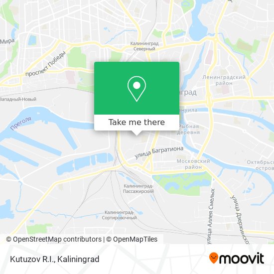 Kutuzov R.I. map