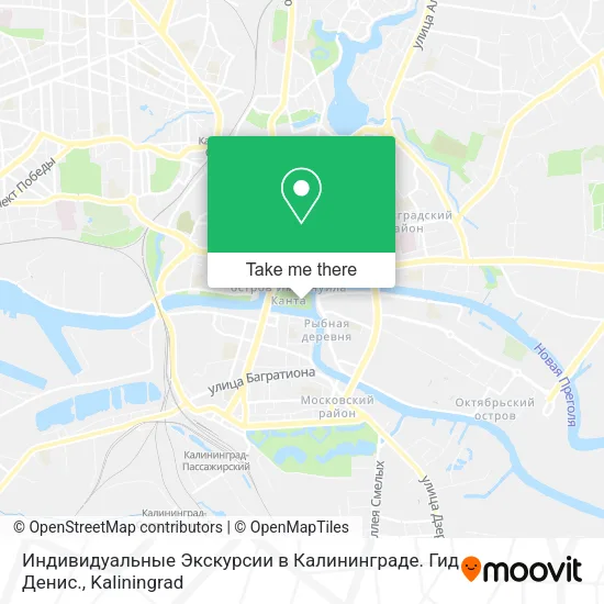 Индивидуальные Экскурсии в Калининграде. Гид Денис. map
