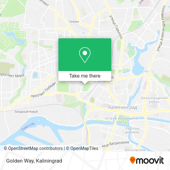 Golden Way map