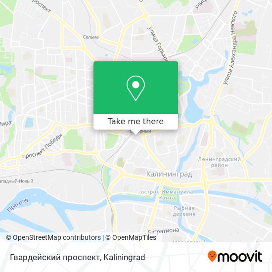 Гвардейский проспект map