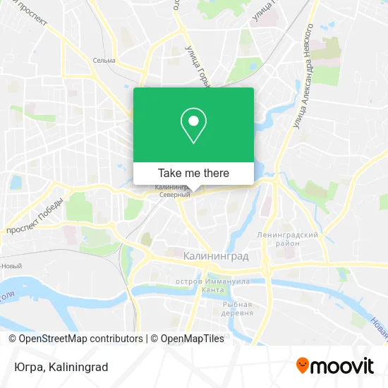 Югра map