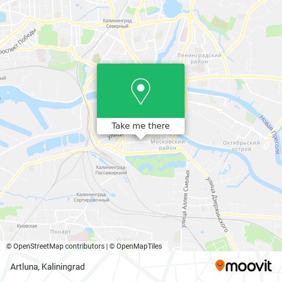 Artluna map