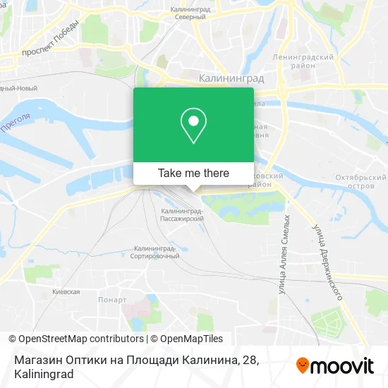 Магазин Оптики на Площади Калинина, 28 map
