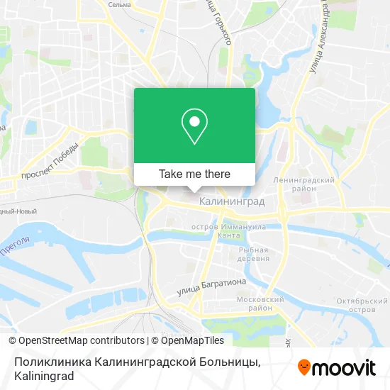 Поликлиника Калининградской Больницы map