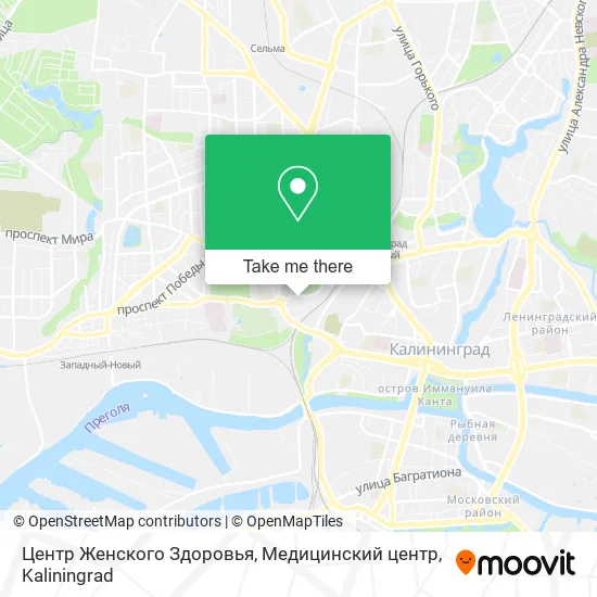 Центр Женского Здоровья, Медицинский центр map