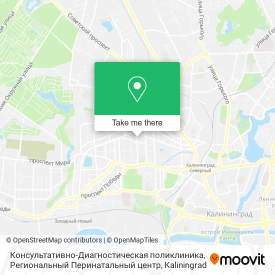 Консультативно-Диагностическая поликлиника, Региональный Перинатальный центр map