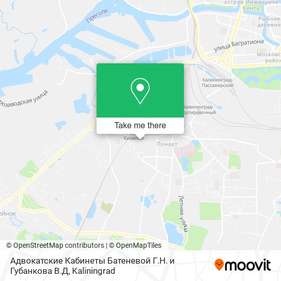 Адвокатские Кабинеты Батеневой Г.Н. и Губанкова В.Д map