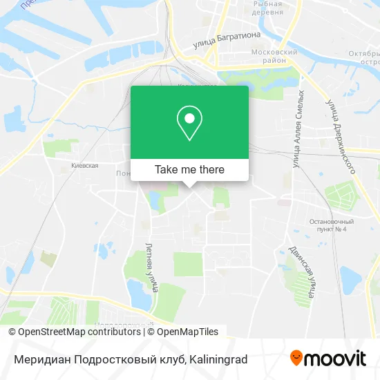 Меридиан Подростковый клуб map
