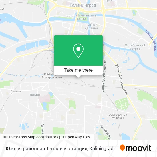 Южная районная Тепловая станция map