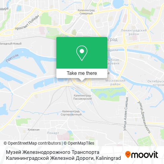 Музей Железнодорожного Транспорта Калининградской Железной Дороги map