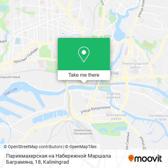 Парикмахерская на Набережной Маршала Баграмяна, 18 map