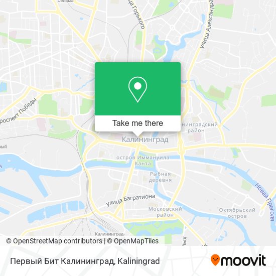 Первый Бит Калининград map