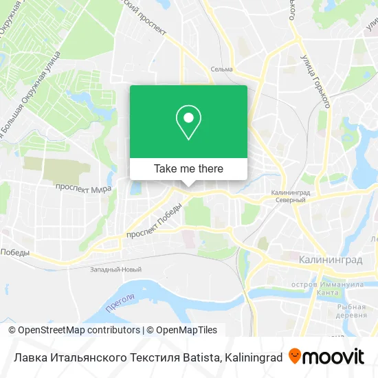 Лавка Итальянского Текстиля Batista map